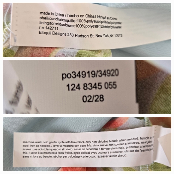 ELOQUII 'PEACHES' MAXI DRESS SMOCKED BODICE FLOWY LONG SLEEVES WOMEN NWT (14/16) - Picture 13 of 14